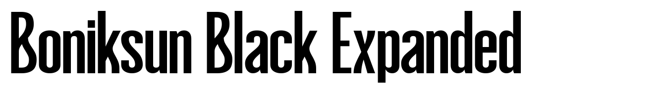 Boniksun Black Expanded